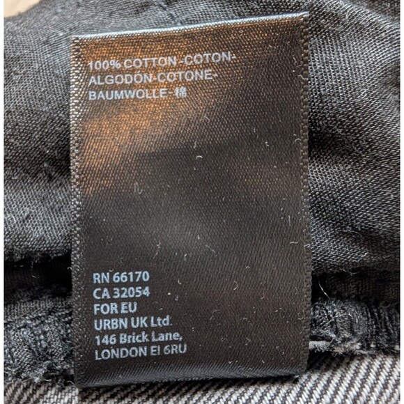 BDG Urban Outfitters Black Slim Straight Size 28 Washed Denim Ripped Jeans Women - Picture 8 of 11